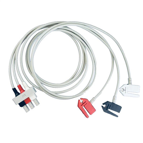 Cables and Sensors LAB3-90P0 Compatible 3 Lead ECG Lead Cable
