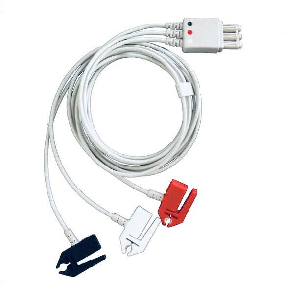AMC LW-3090S51/3A Compatible 3 Lead ECG Lead Cable
