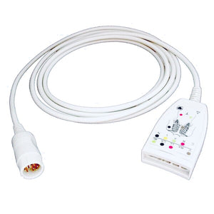 Pacific Medical NEPH2051 Compatible 5 Lead ECG Trunk Cable