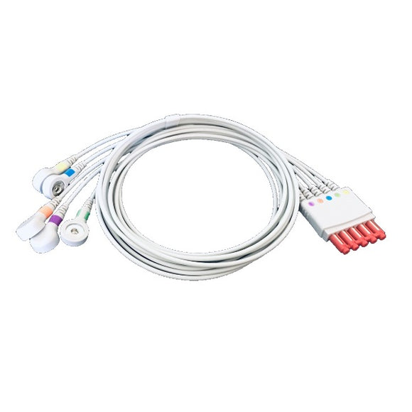 Philips 989803176171 Compatible 5 Lead AAMI ECG Lead Cable