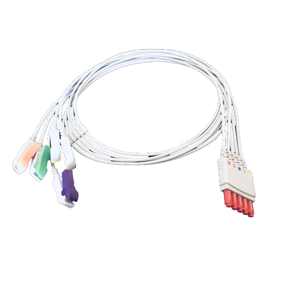 Philips M1976A Compatible 5 Lead ECG Lead Cable